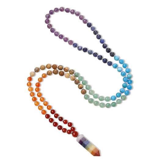 Colorful Beaded Necklace for Women (7 Chakra)