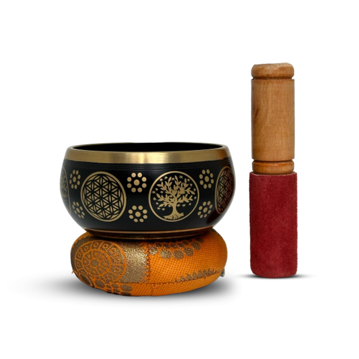 Tibetan Singing Bowl Set (Black)