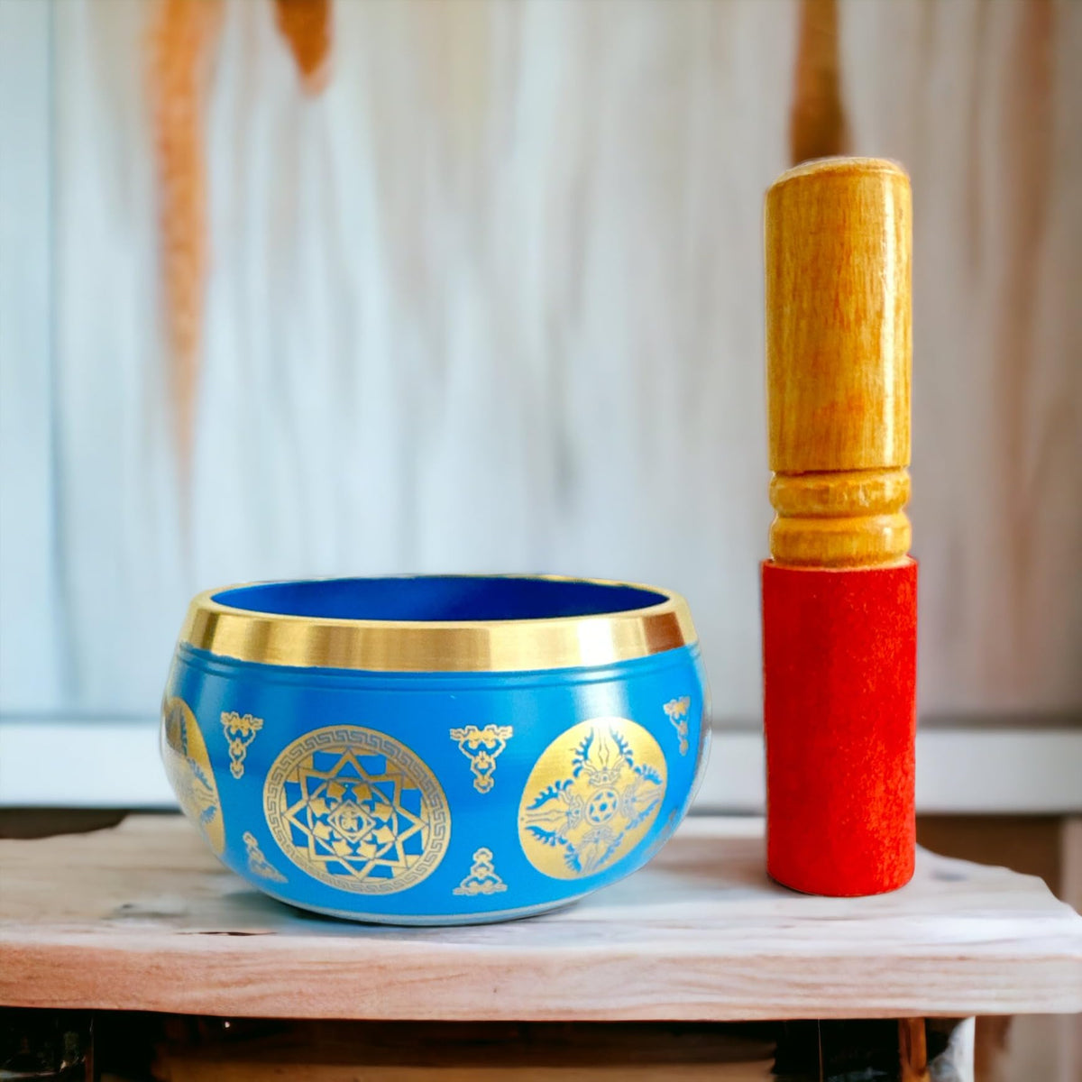 Tibetan Singing Bowl Set (Blue)