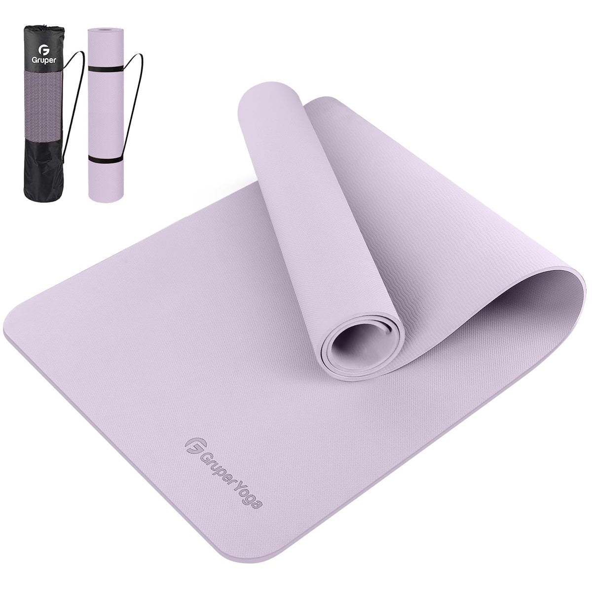 Yoga Mat Non Slip (Lavender / 0.24*24*72 Inches)