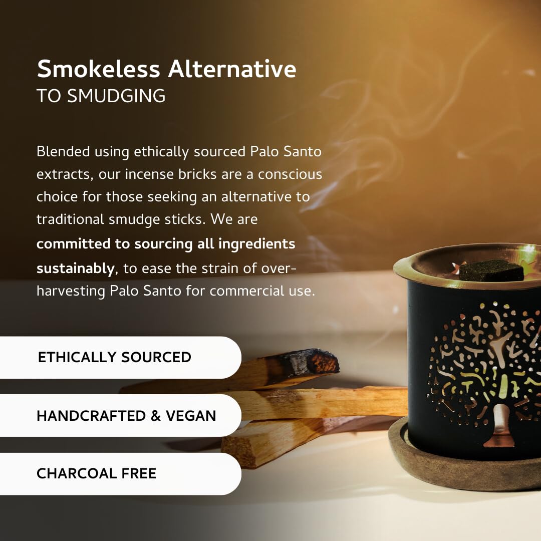 Palo Santo White Sage & Lavender Smokeless Bricks Refill (Palosanto, Palosanto+white Sage, Palosanto+ Lavender)