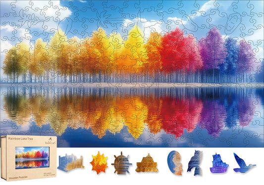 Jigsaw Puzzles (Rainbow Lake Tree / 200 pieces)