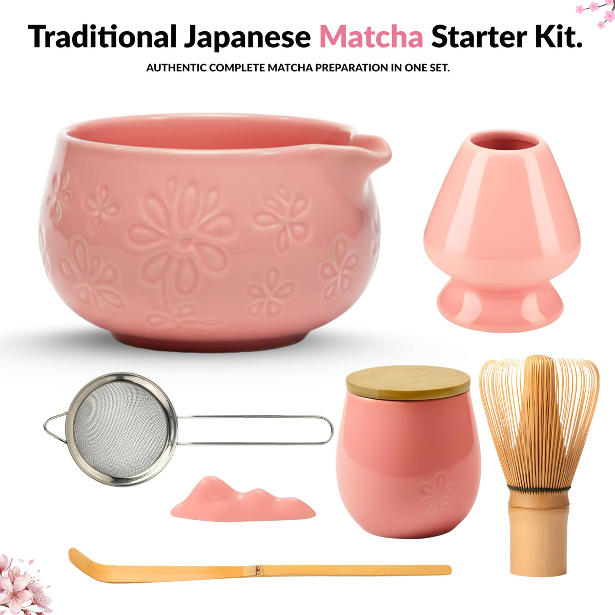 Matcha Whisk Set (Pink)