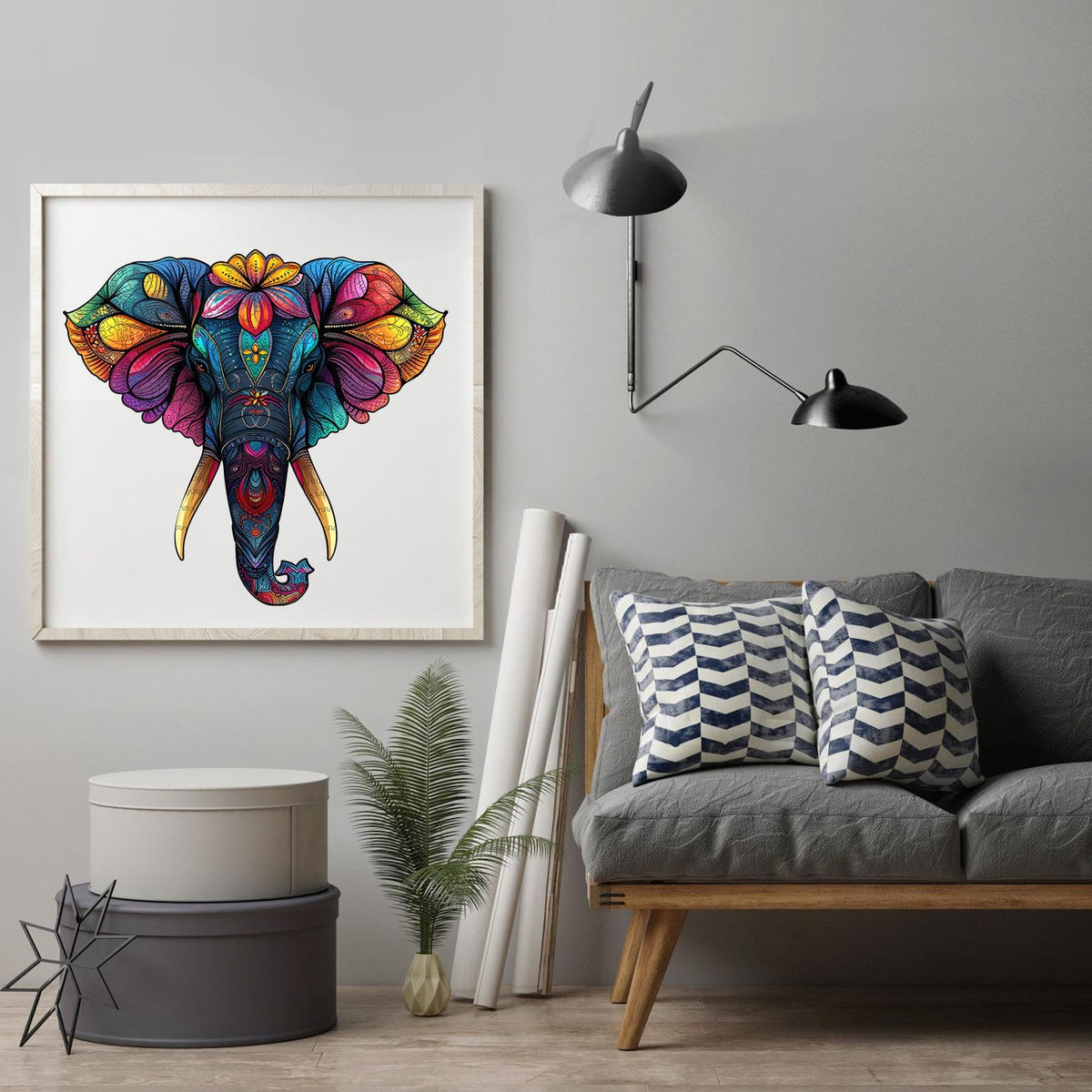 Animal Puzzle (Mandela Elephant / 200 pieces)