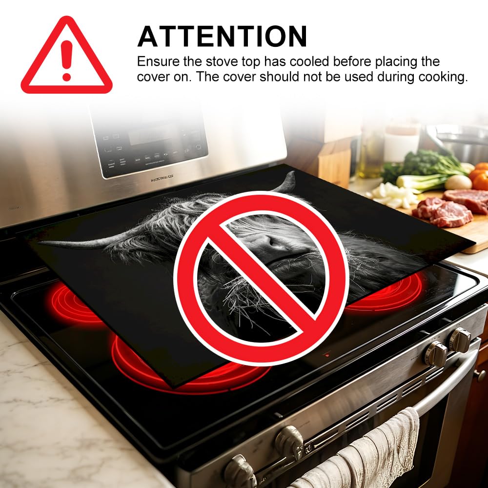 Highland Cow Stove Top Cover (Colorful2265)