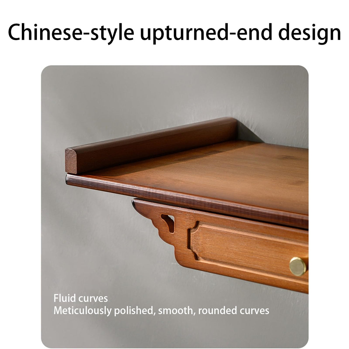 Wooden Wall Mounted Pull (Brown 19.7in)