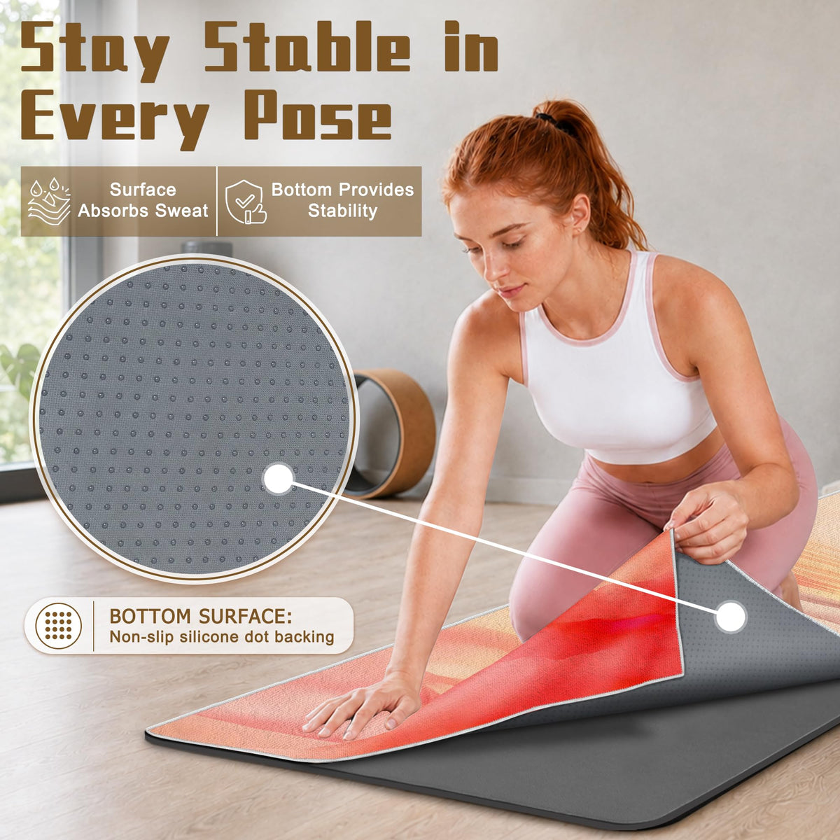 Yoga Mat Towel (Sunset / Casual)
