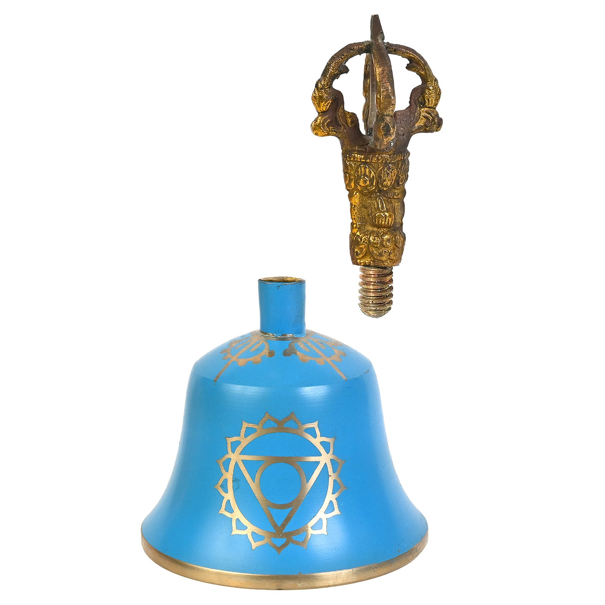 Sea Blue Throat Chakra Tibetan Bell (Throat Chakra Sea Blue)