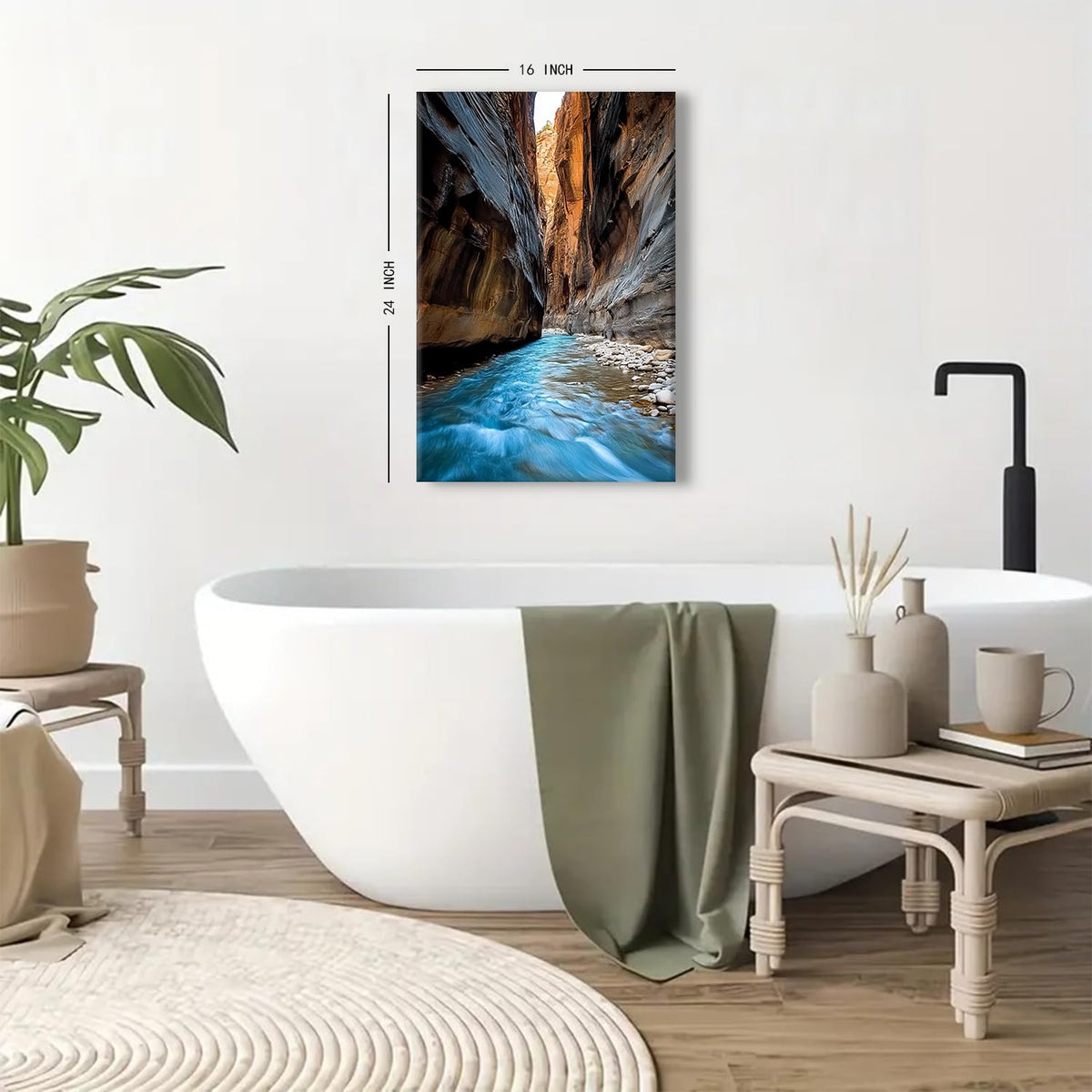 Utah National Park Wall Art Nature Mountain Pictures Wall Decor for Bathrooms Office Sunrise Lake Forest Canvas Painting Bedroom Nature Landscape Artwork Vintage Picture Decor Home Decoration 16x24" (16"L x 24"W / Nature03)