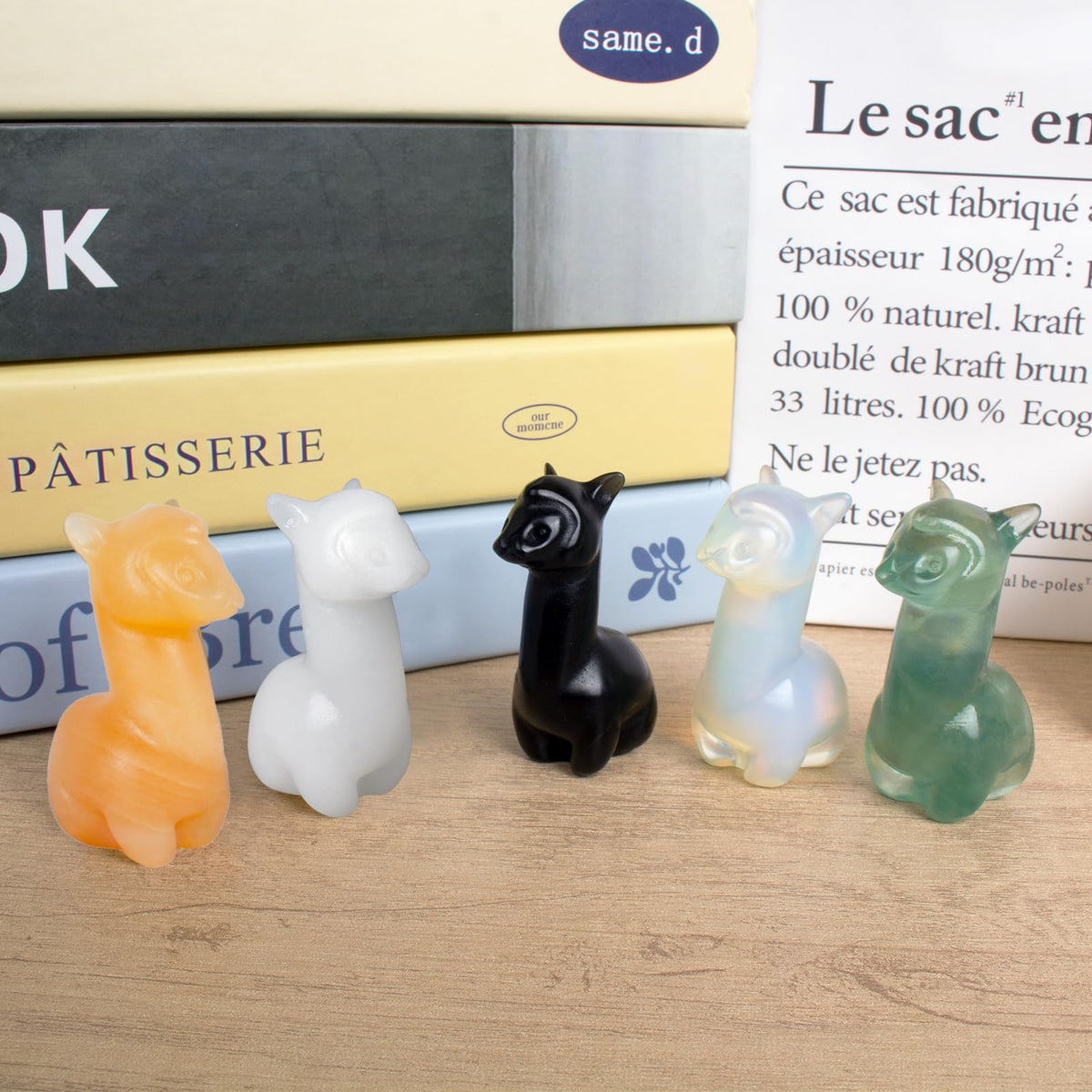 2.1 inch Hand Carved Natural White Marble Alpaca Statue Sparkling Desk Charm for Kitchen Serenity Zen Office Guardian Stress Relief Companions Statue Crystal Home Decor (White Marble Alpaca)