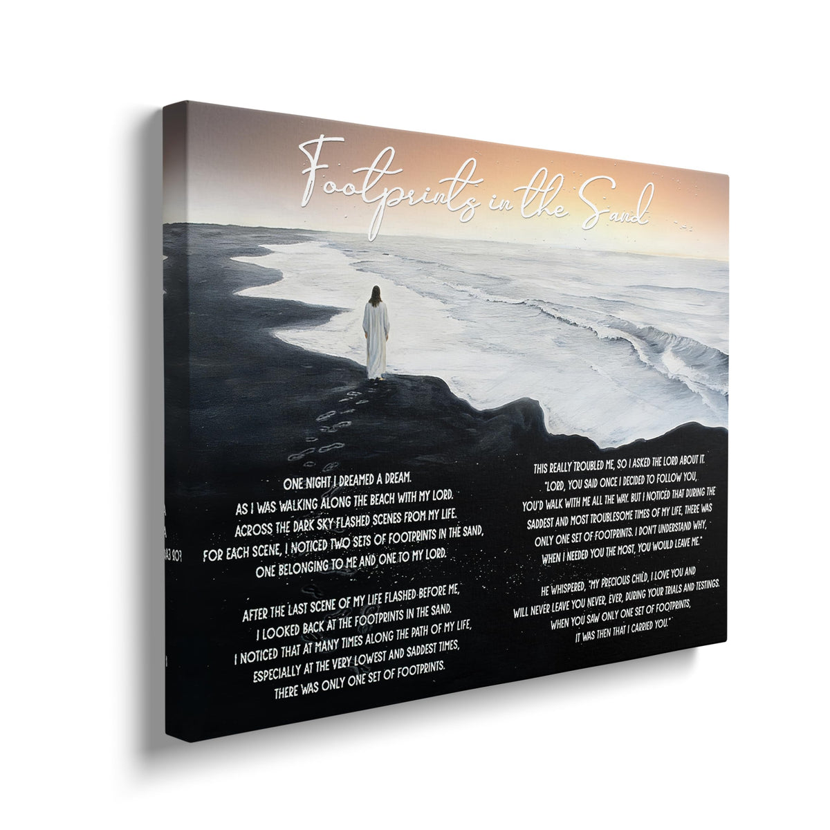 Jesus Canvas Wall Art Inspirational Prints Painting Framed ArtWork 12"x16" (Jesus / 16"L x 12"W)