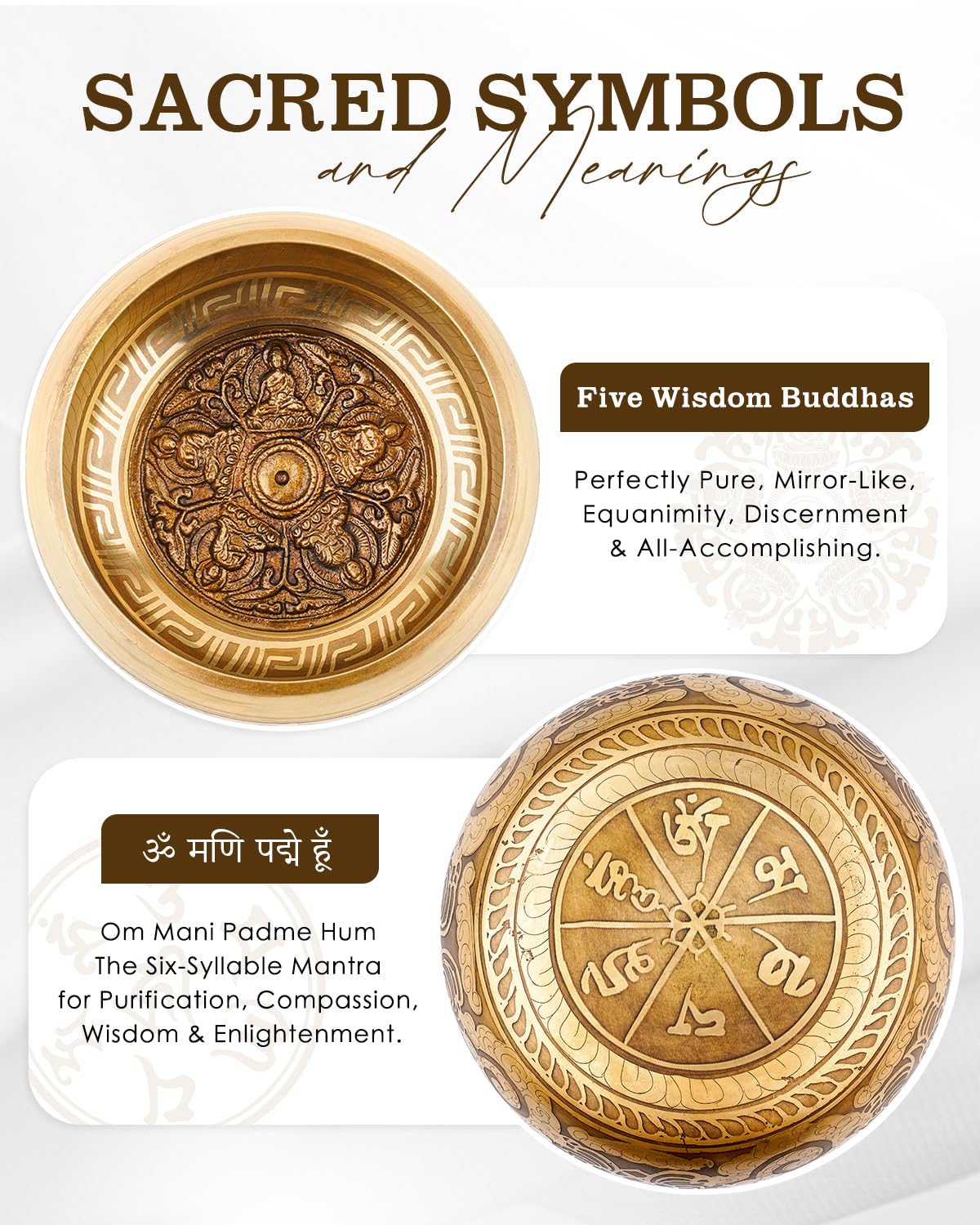 Tibetan Singing Bowls (Black-Buddha)