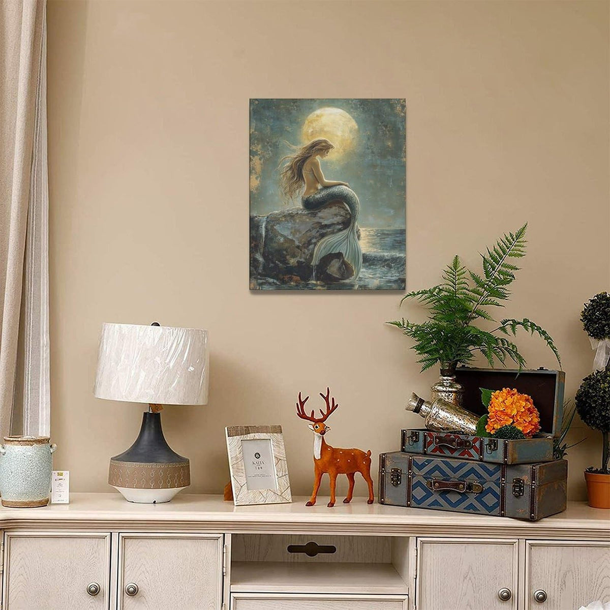 Mermaid Wall Art (20"L x 16"W / Mermaid)