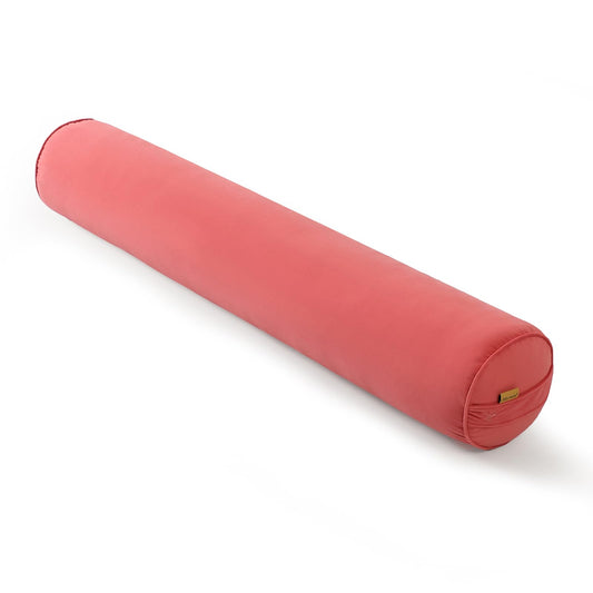 Long Round Body Pillow for Adults (Coral Peach / 47.24"*7.87")