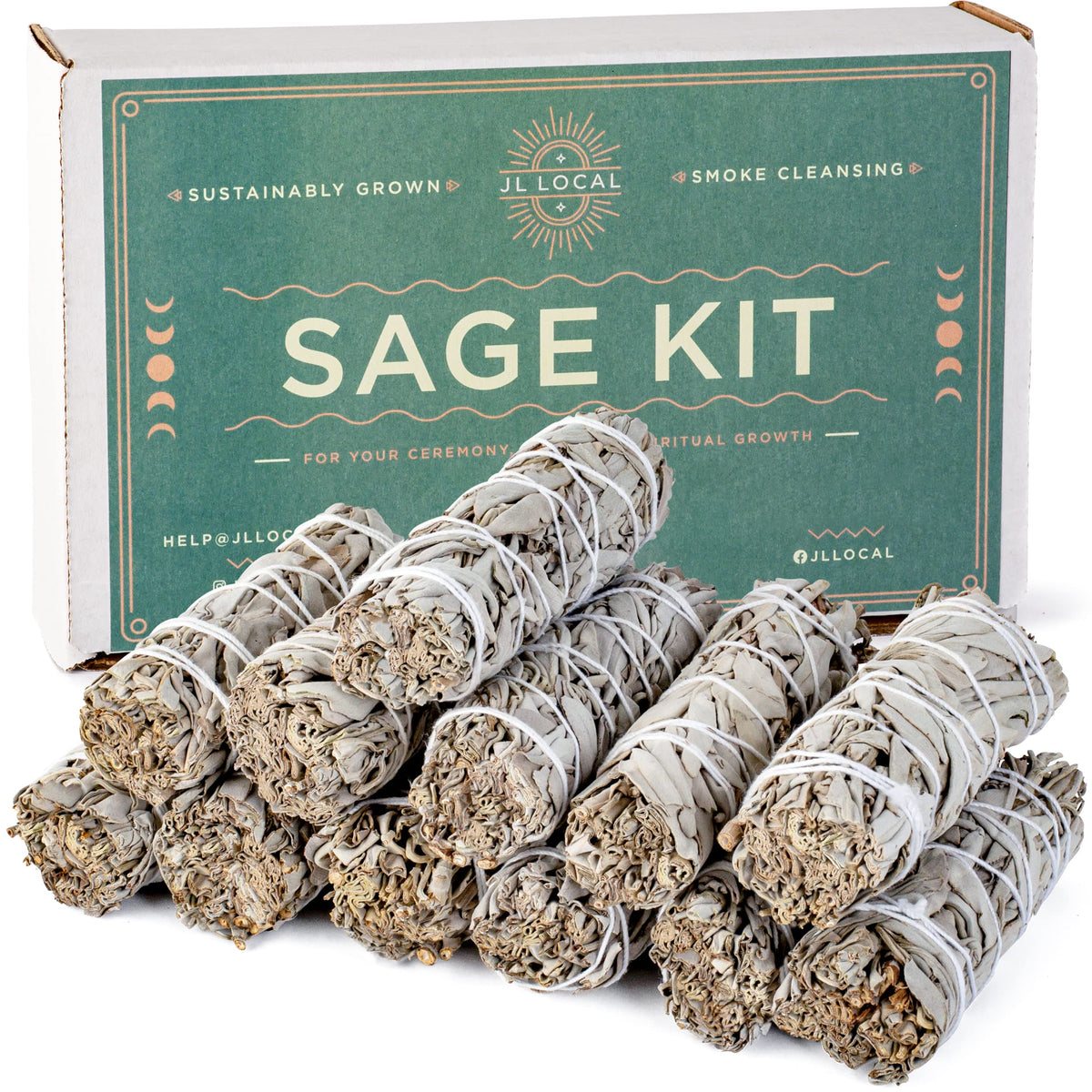 Handcrafted 4 Inch White Sage Smudge Sticks (12)