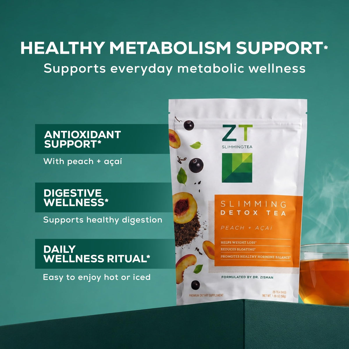 Dr. Zisman ZT Slimming Detox Tea (28 Count (Pack of 1))