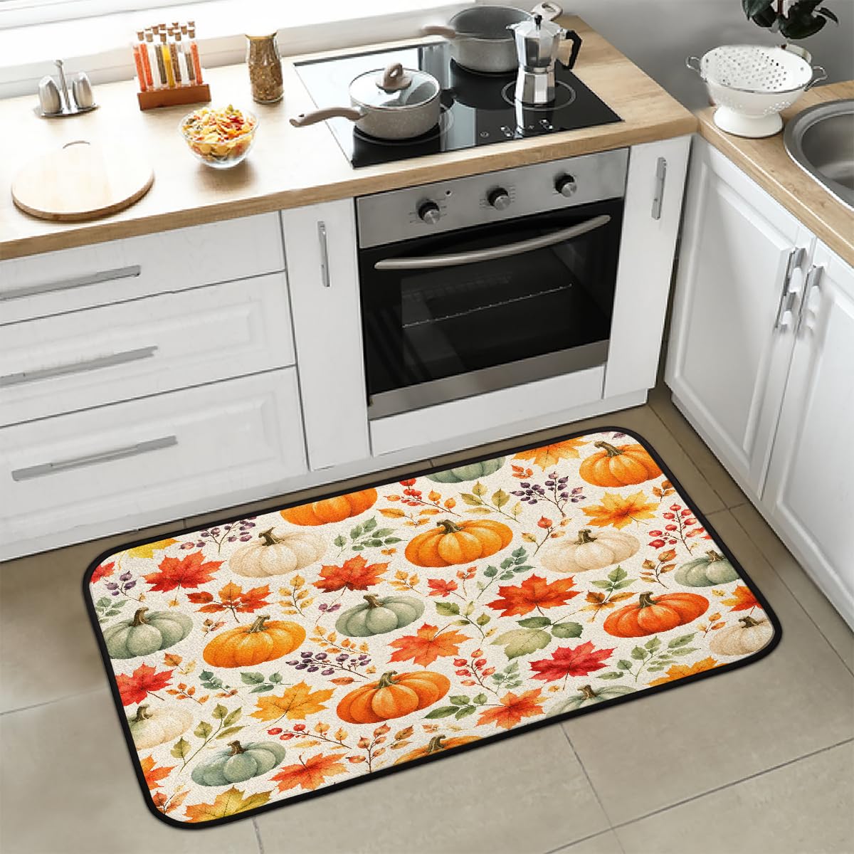 Autumn Kitchen Rugs Kitchen Mats Non Slip Floor Mat (Z:e-color 4)