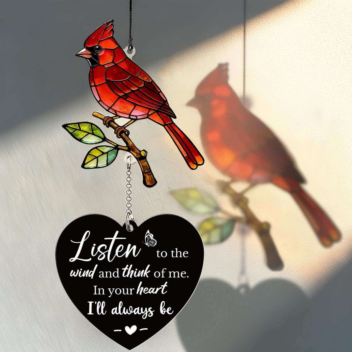 Sympathy Gifts for Loss of Loved One (Memorial Listen Wind Poem)