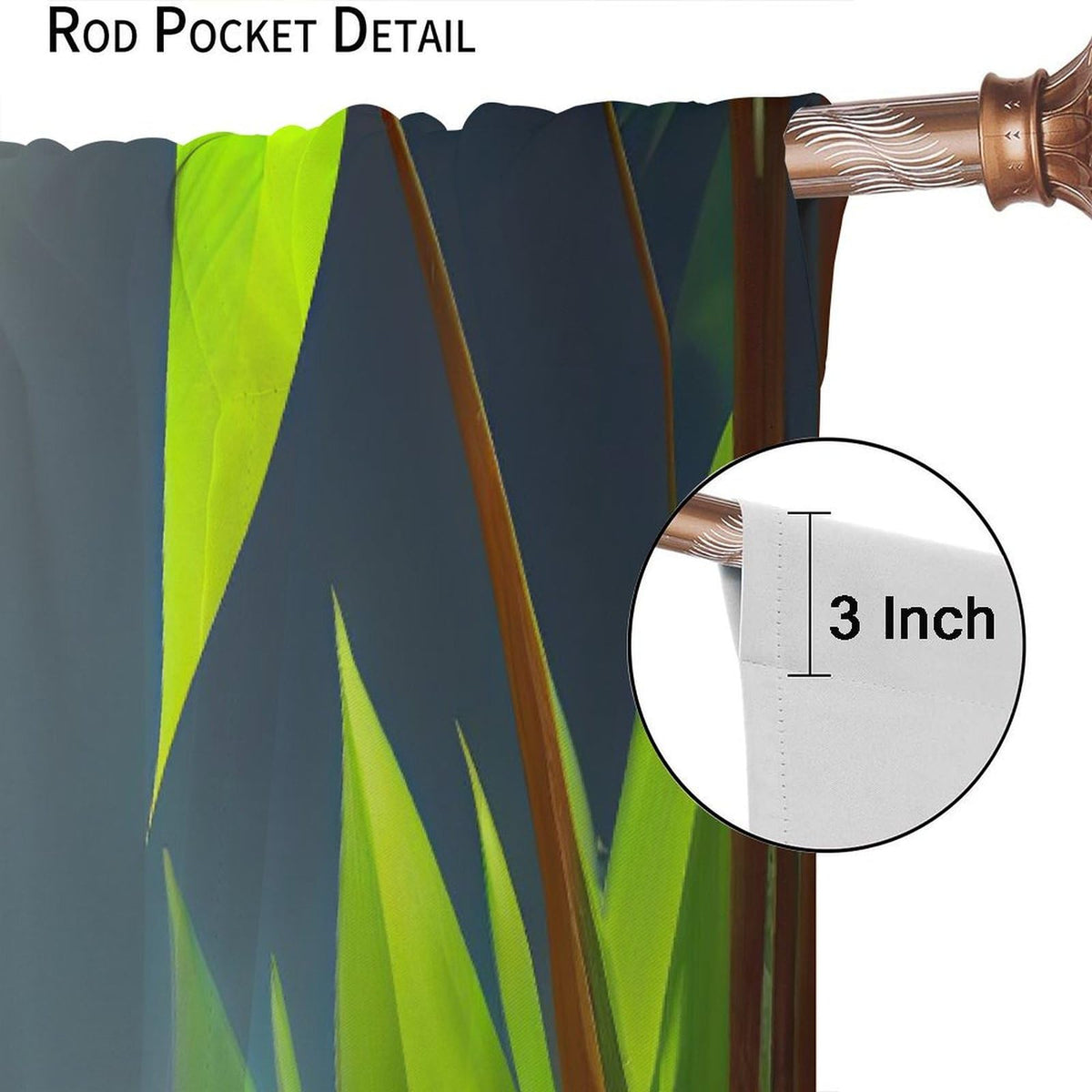 Spa Blackout Curtains for Bedroom (36"W x 63"L (Pack of 2) / Style-5)