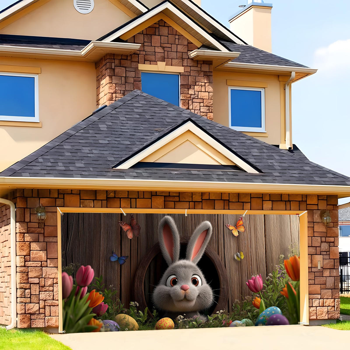 6x13 feet 157x71 inches (Wooden Cave Rabbit)