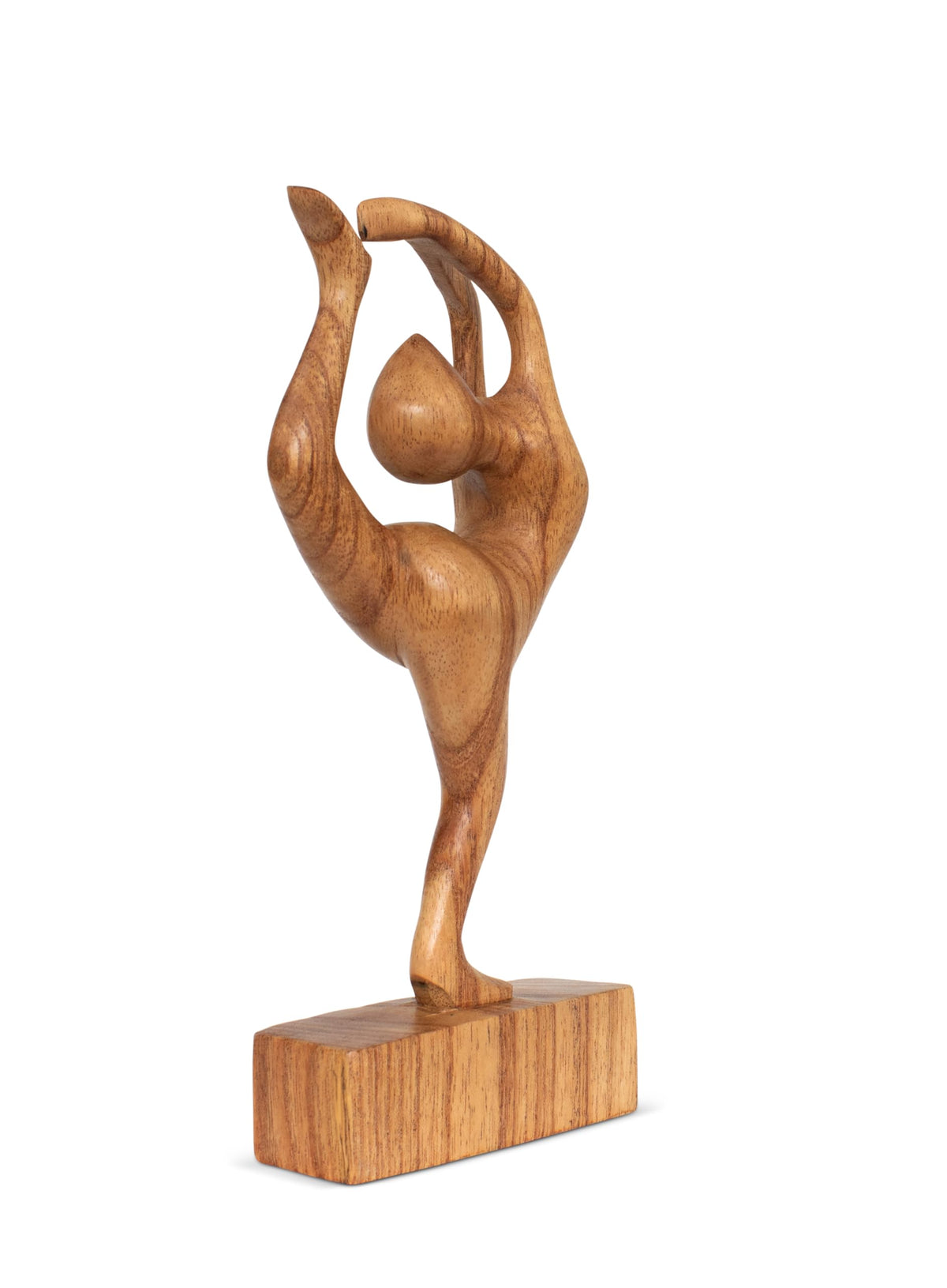 10" Wooden Handmade Abstract Sculpture Art Decorative Home Decor Handcrafted Figurine Accent Decoration Artwork Hand Carved (Dancer Pose)
