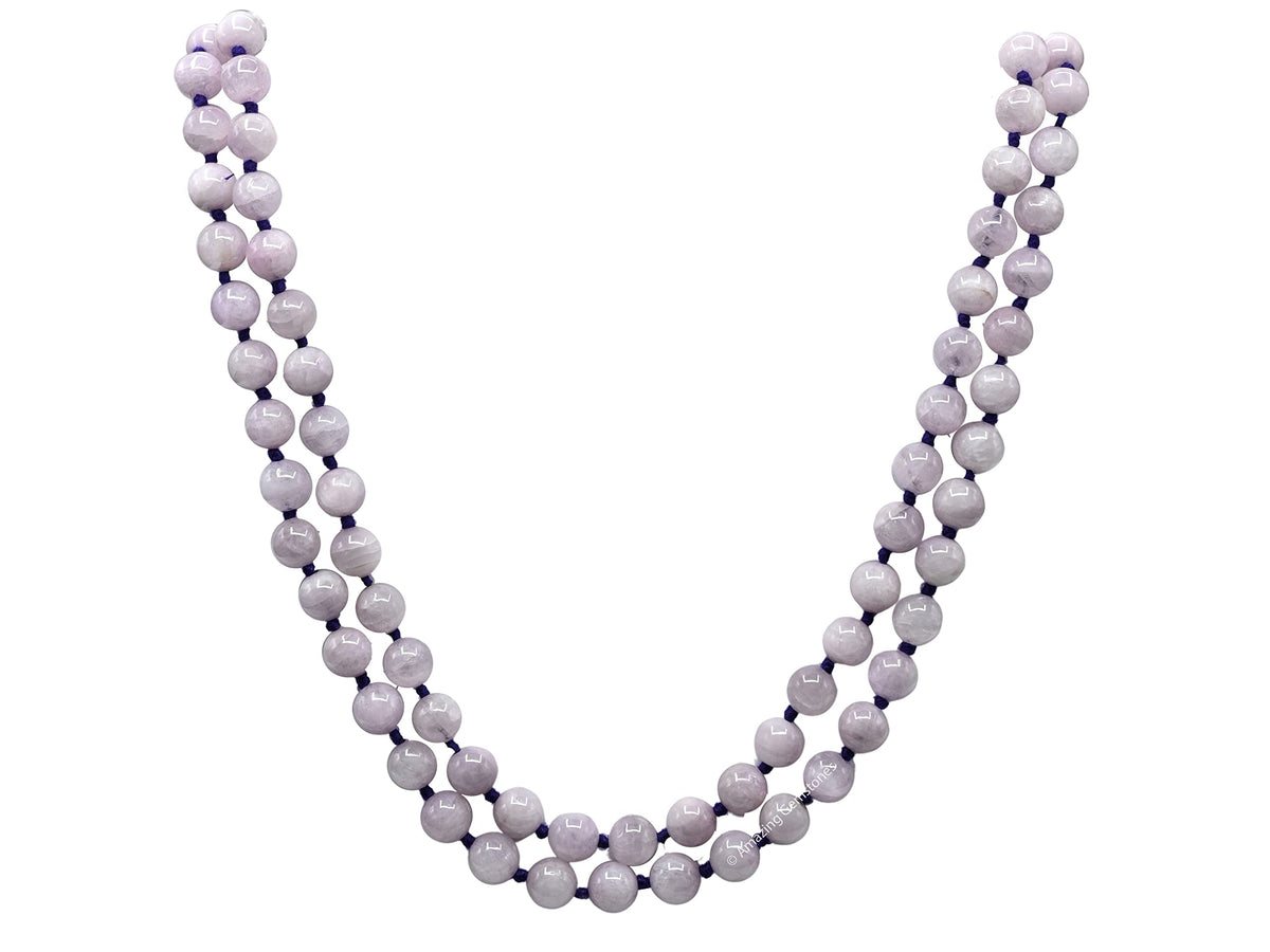 Kunzite Mala Beads (Kunzite / Knotted)