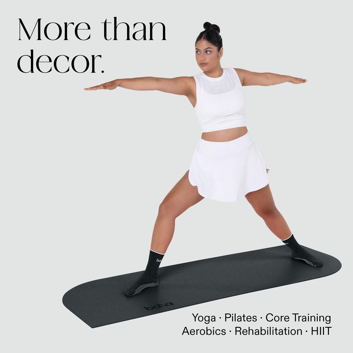 Premium Yoga Mat (Deco Mat - 5mm / Charcoal)