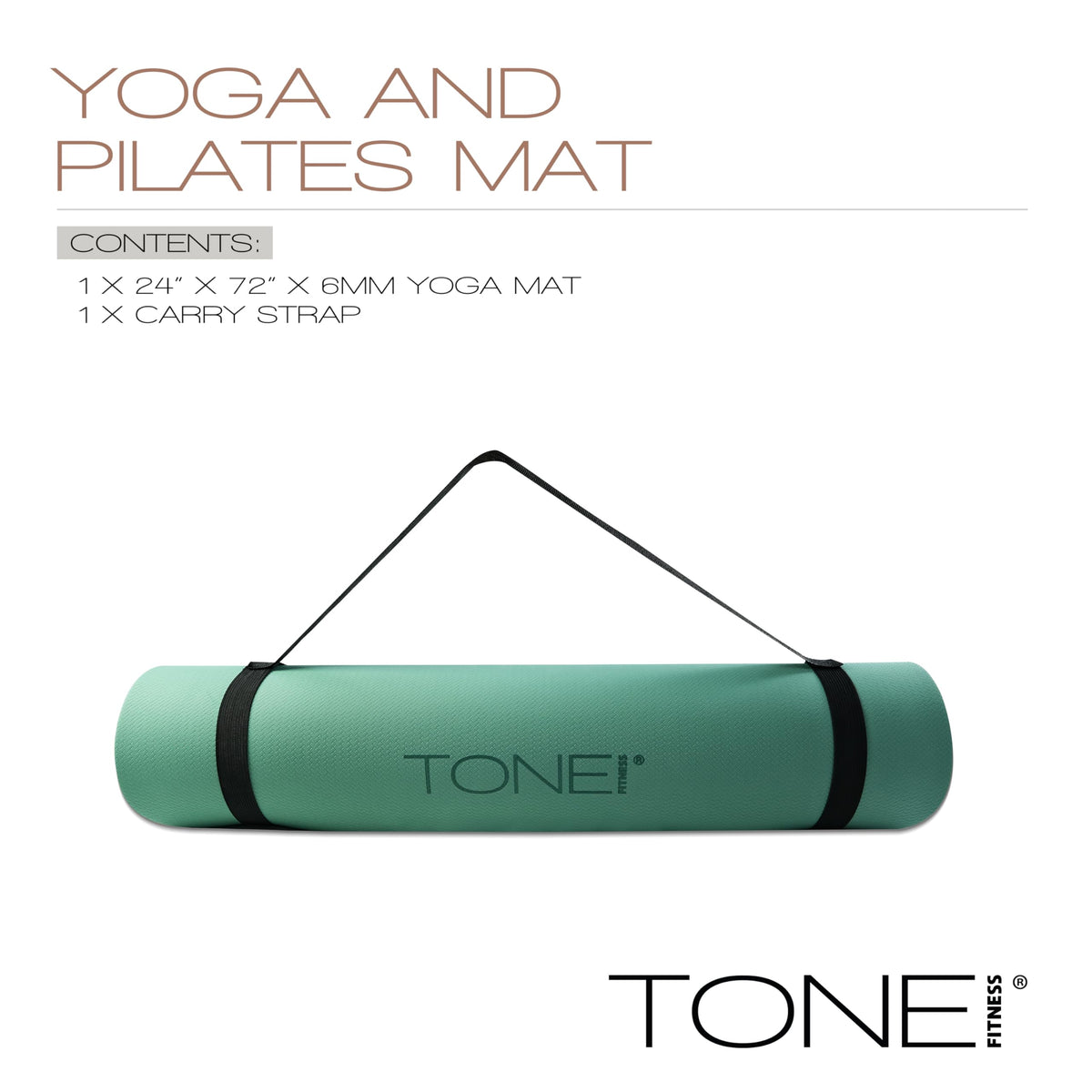1 4" Yoga Mat (V Pattern / Teal)