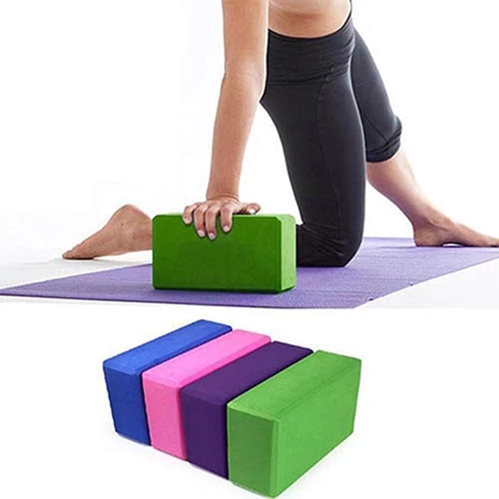 4 Pcs High Density EVA Foam Bricks Yoga Foam Exercise Blocks