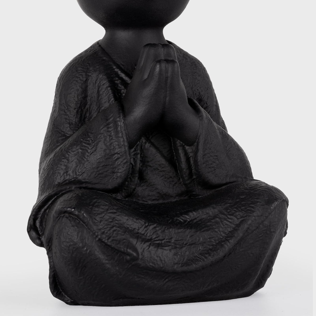 Meditating Cat Bookends (Black)