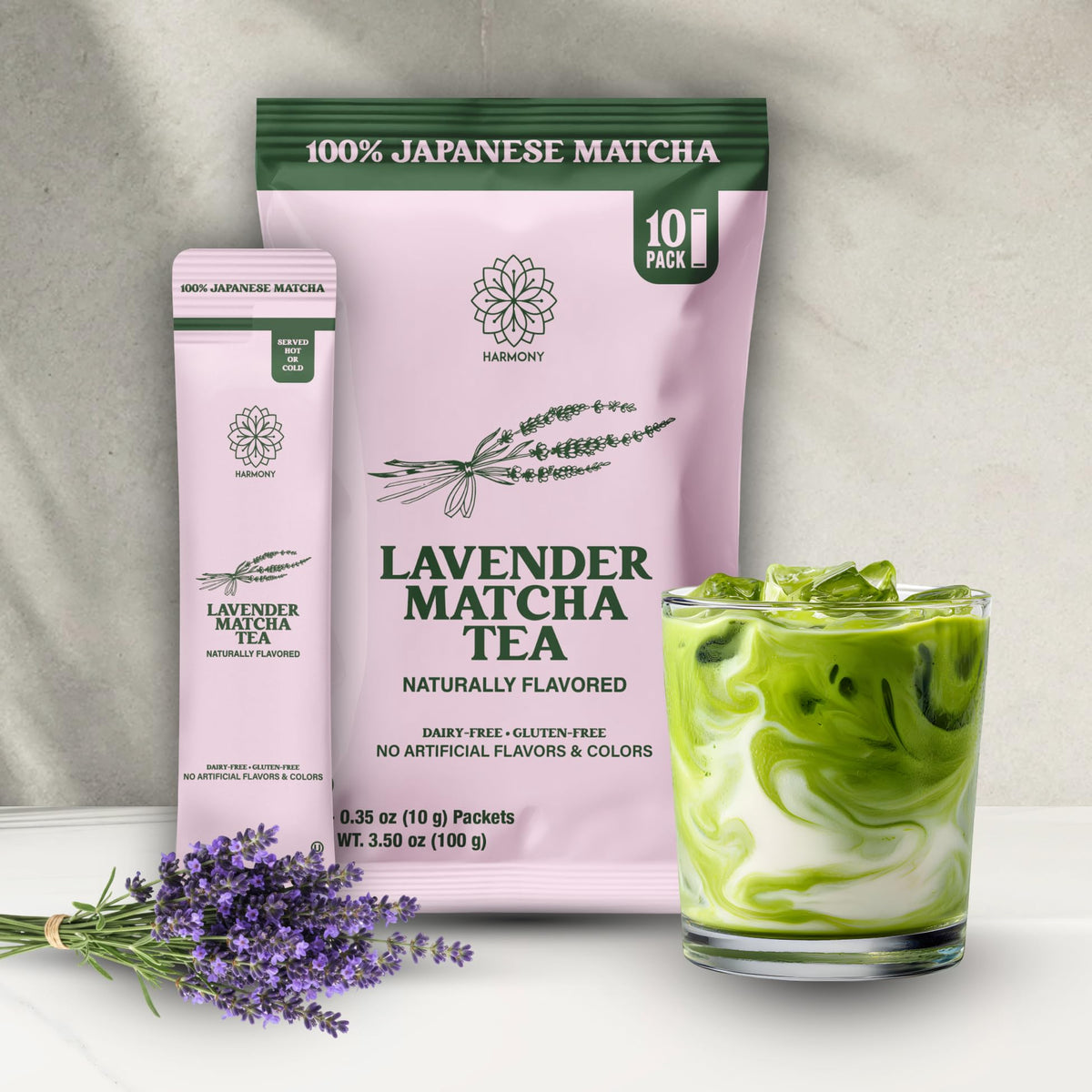 Harmony Premium Japanese Lavender Matcha Tea