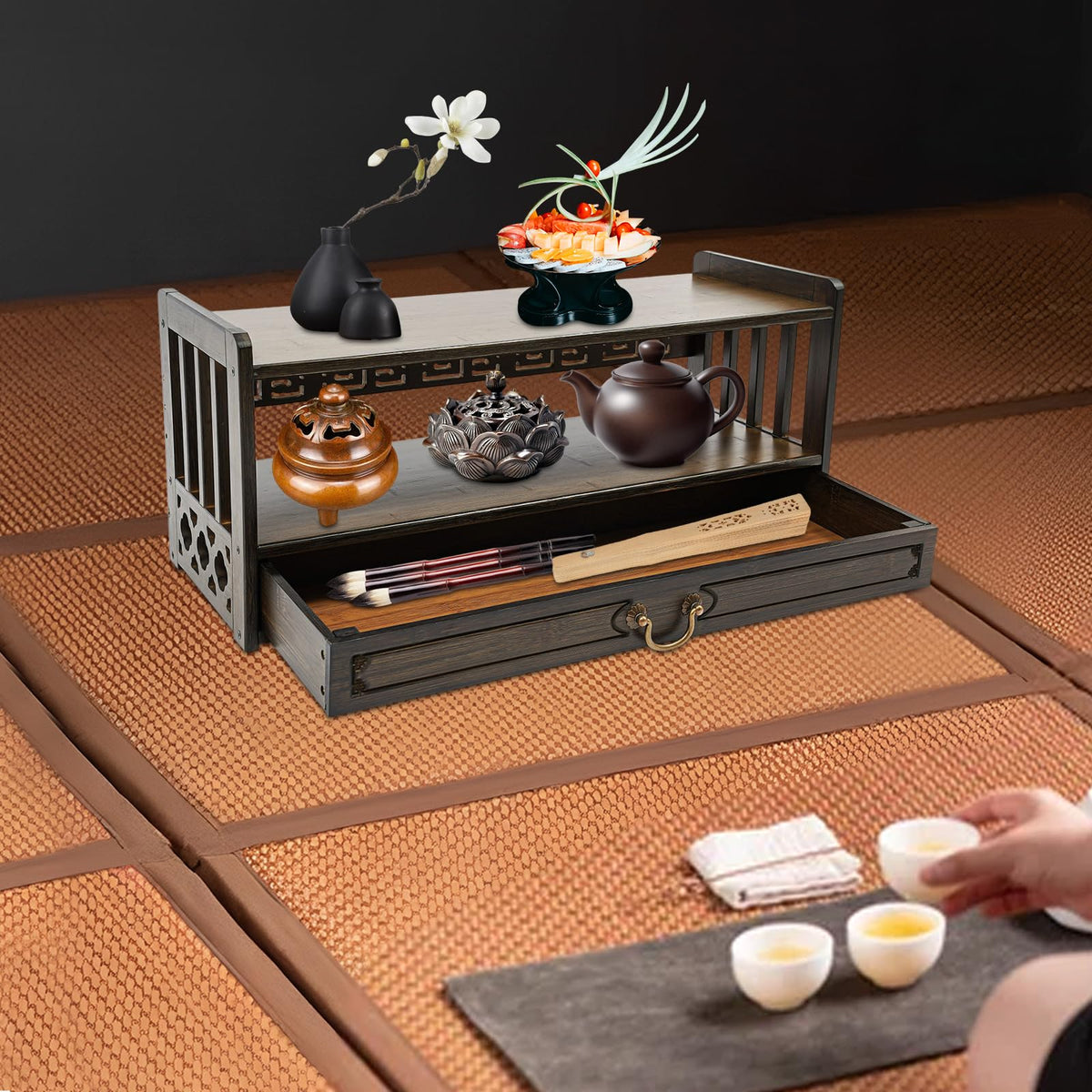 Meditation Table (Walnut Color)