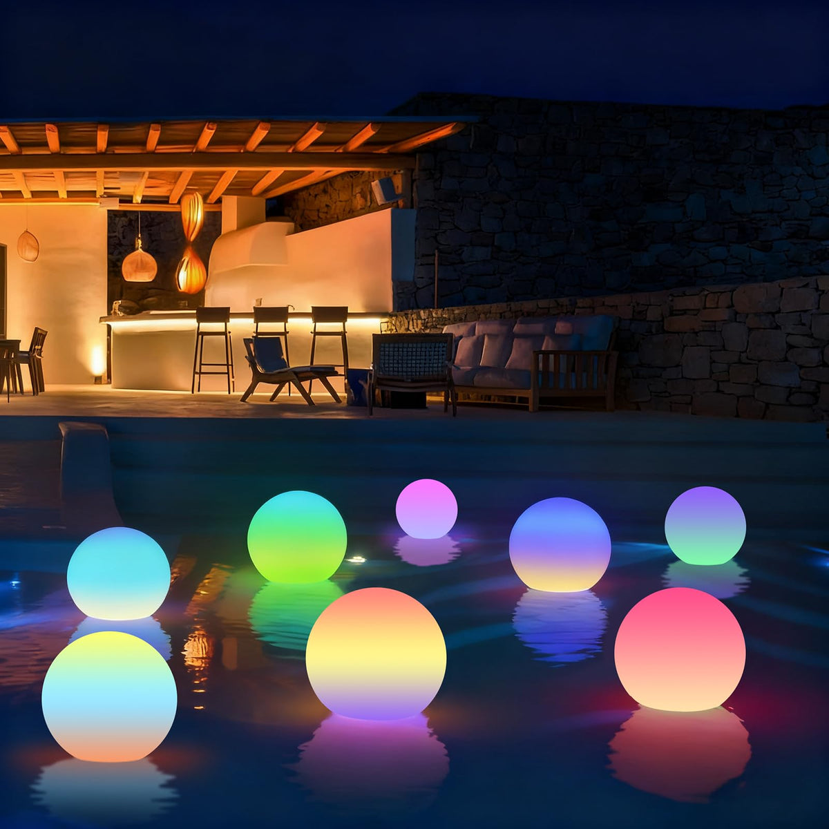3 inch Floating Pool Lights (3-inch 8pack)