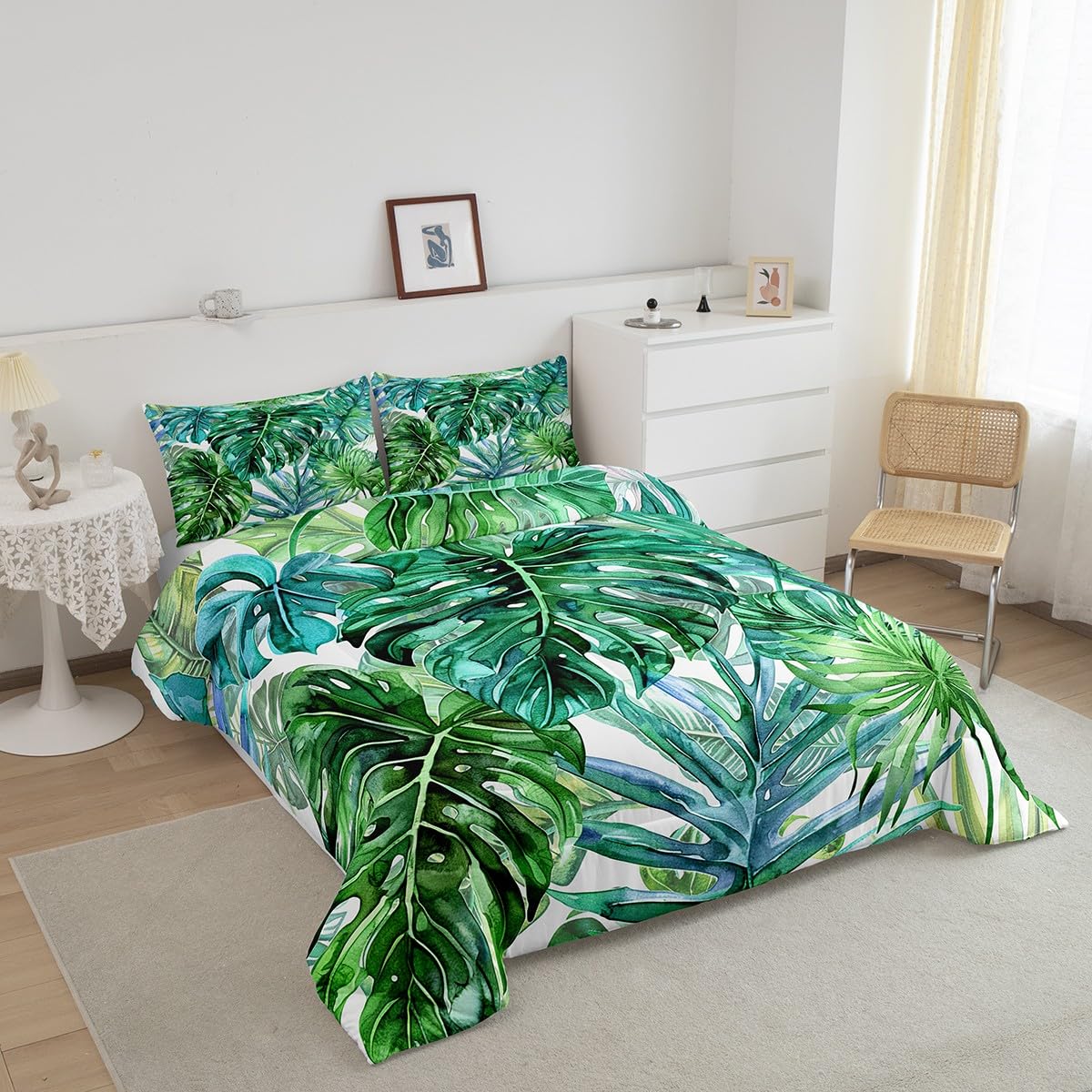 Palm Leaf Comforter Set Queen Size Bedding Set for Kids (Multi 29 / Queen)