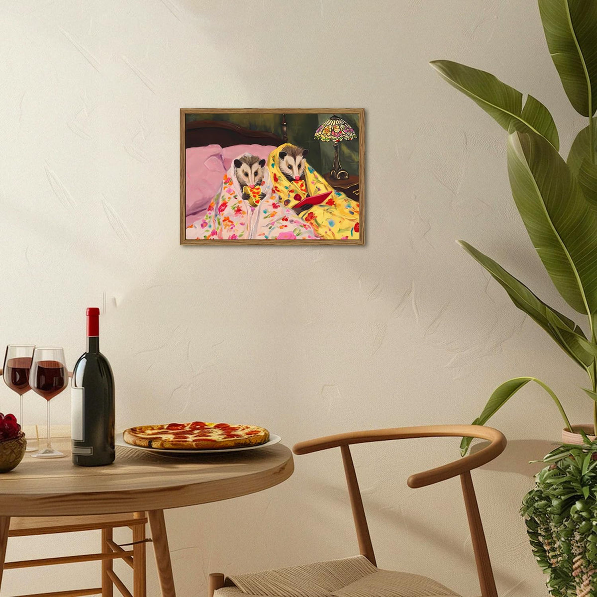 Funny Opossum Wall Art (Animal-M / 24"L x 16"W)