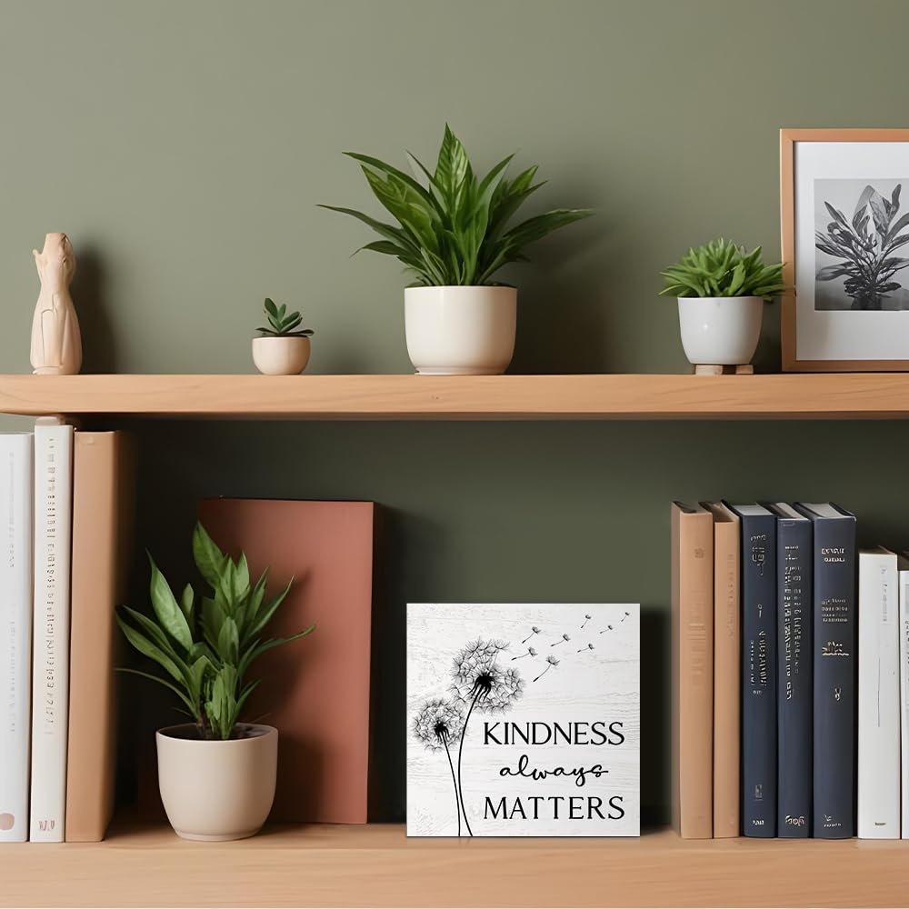 Dandelion Wooden Box Sign (White1)