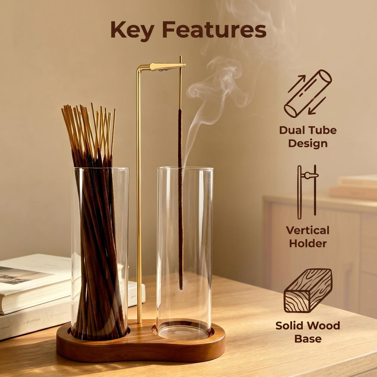 Incense Holder (Brown)