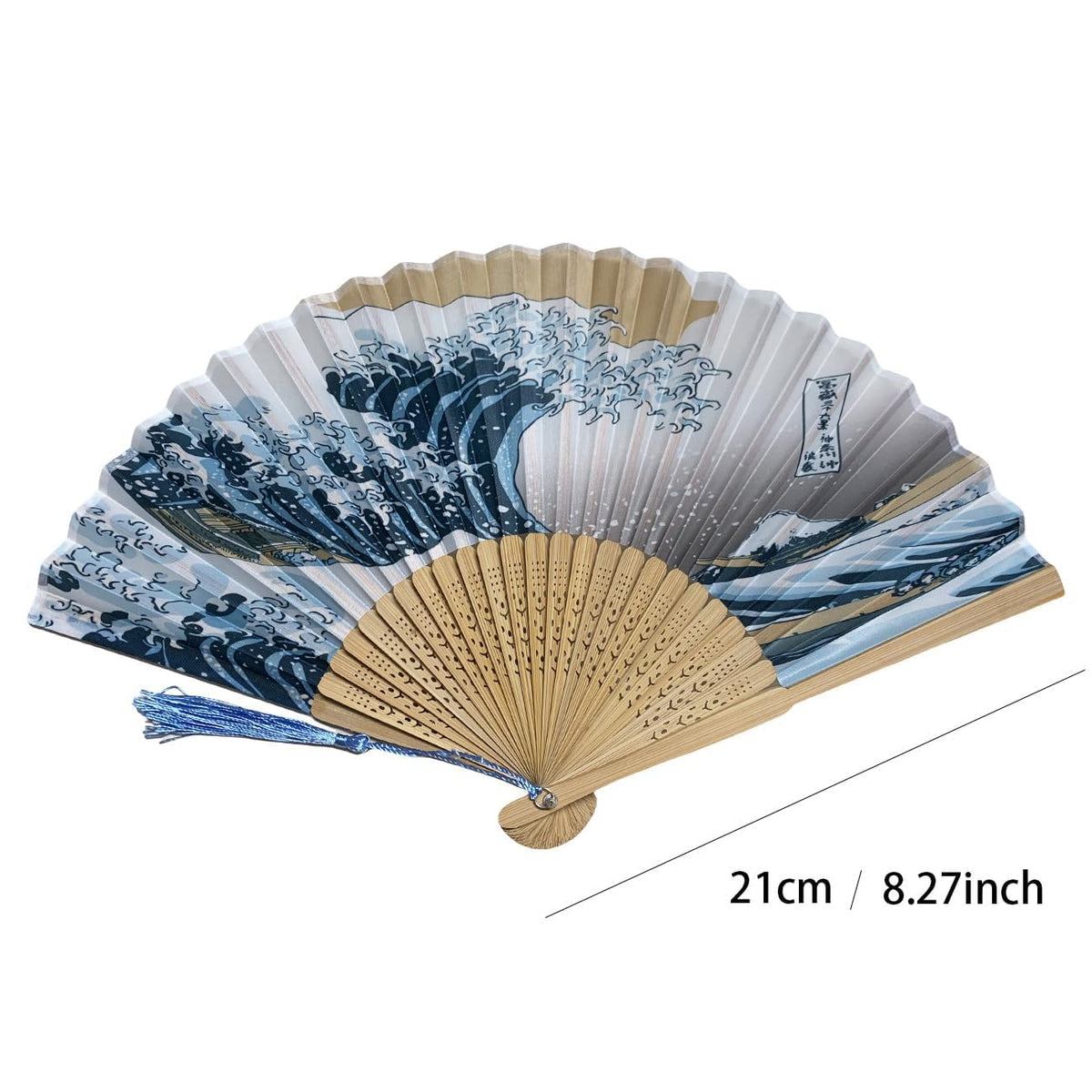 10pcs Japanese Fan Hand Portable Fan Handheld Chinses Fan Bamboo Fans Retro Fan Home Dancing Party Wedding Silk Bamboo (Multicoloured-10)