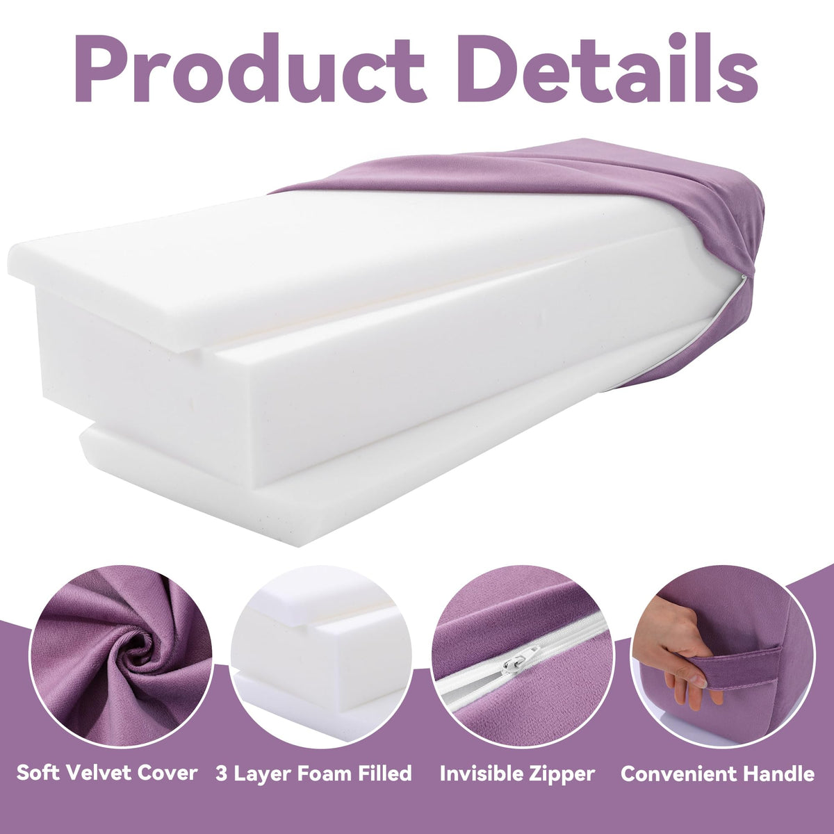 Yoga Bolster Set (Purple)