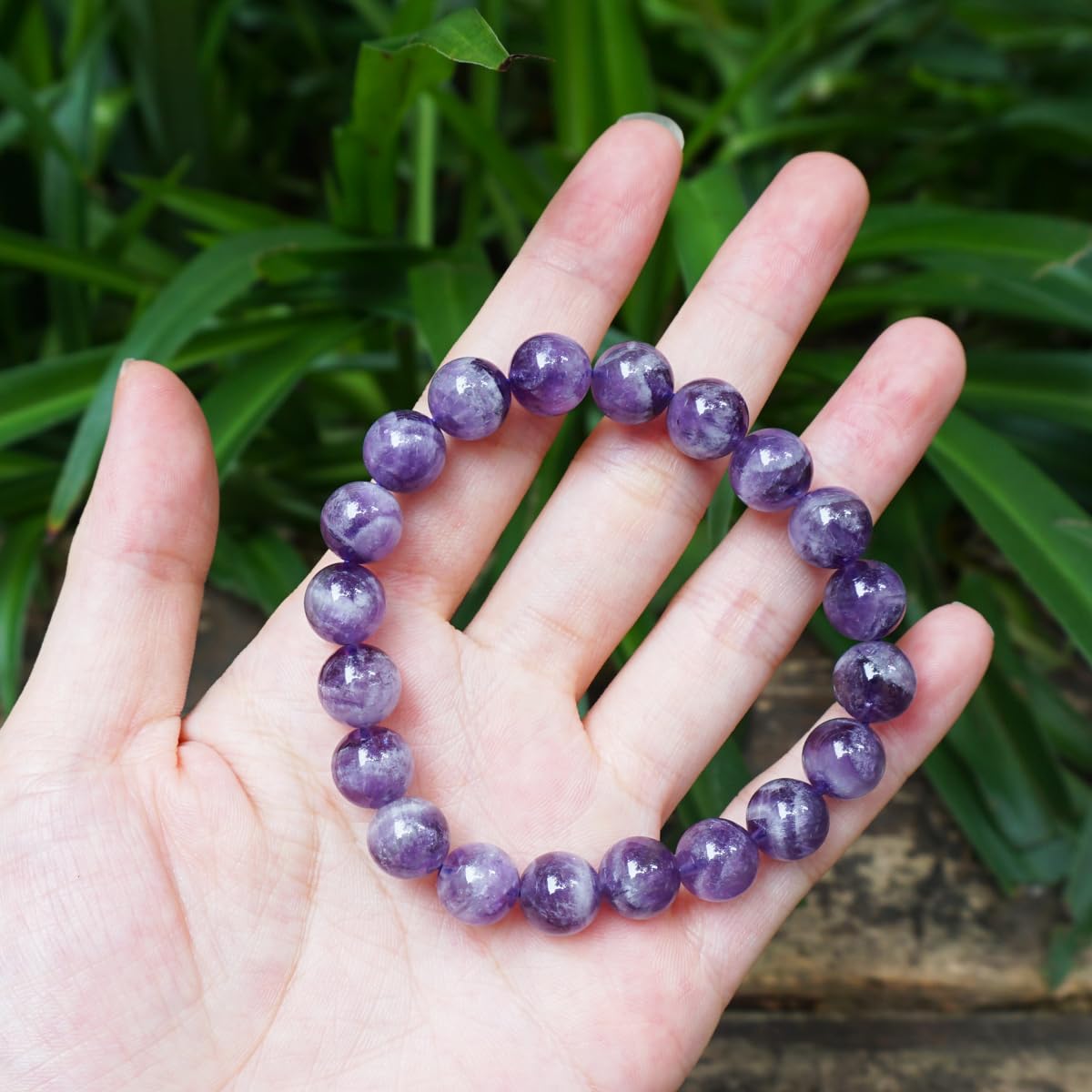 10MM Amethyst Bracelet for Men (10MM Amethyst Bracelet)