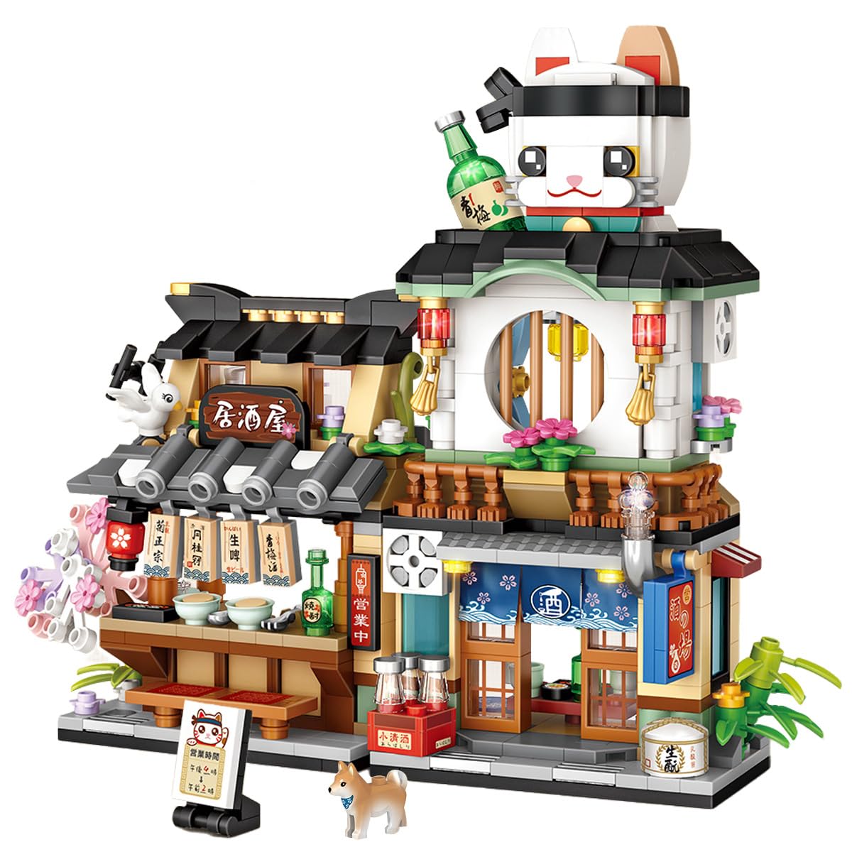 Japanese City Street View Izakaya Shop (1232)