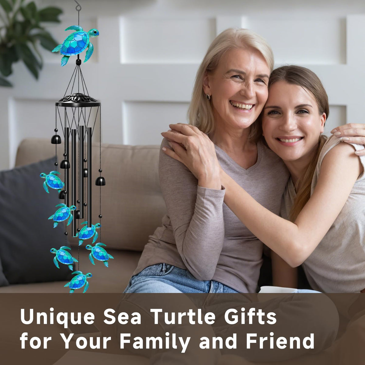 Sea Turtle Wind Chimes for Outside (Seaturtle)