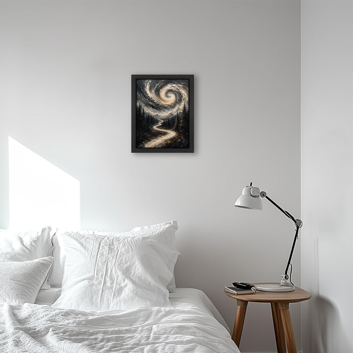 Abstract Forest Decor Wall Art (Wall Art Framed 23 / 16"L x 12"W)