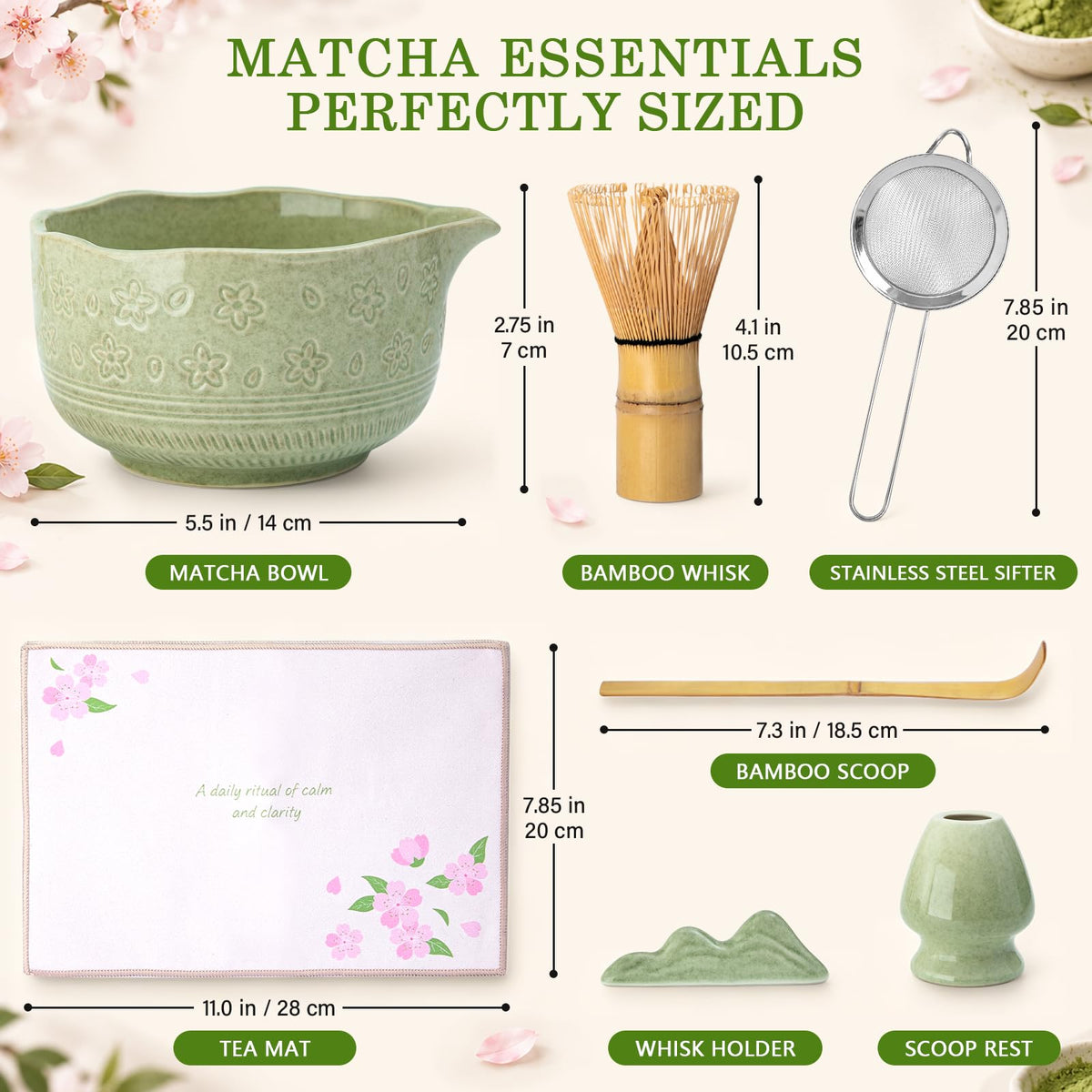 Matcha Whisk Set (Green)