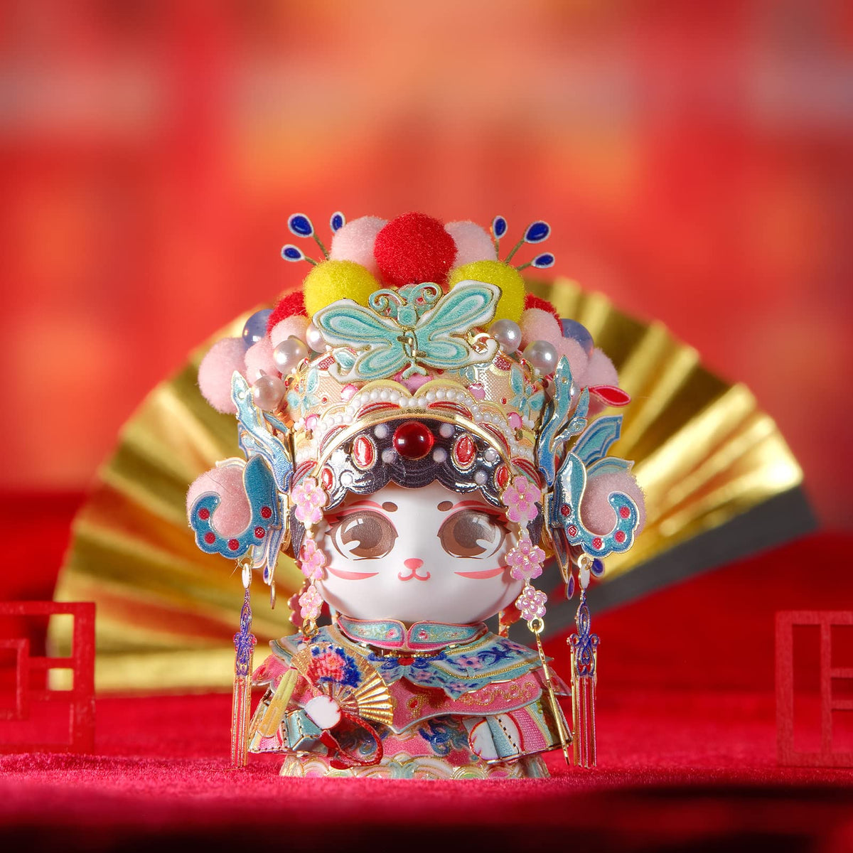 3D Metal Puzzles The Chinese Opera Diva Kitty Cat Figures Model Assembling (The Chinese Opera Diva)