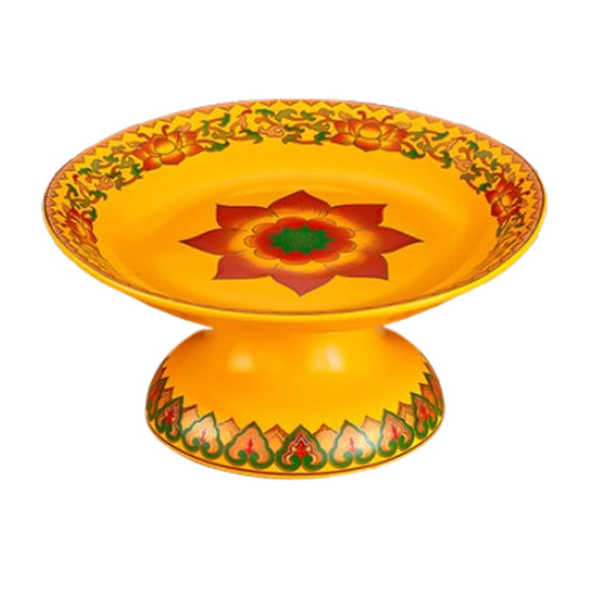 Buddhist Plate Offering Bowls Tray (8in / B)