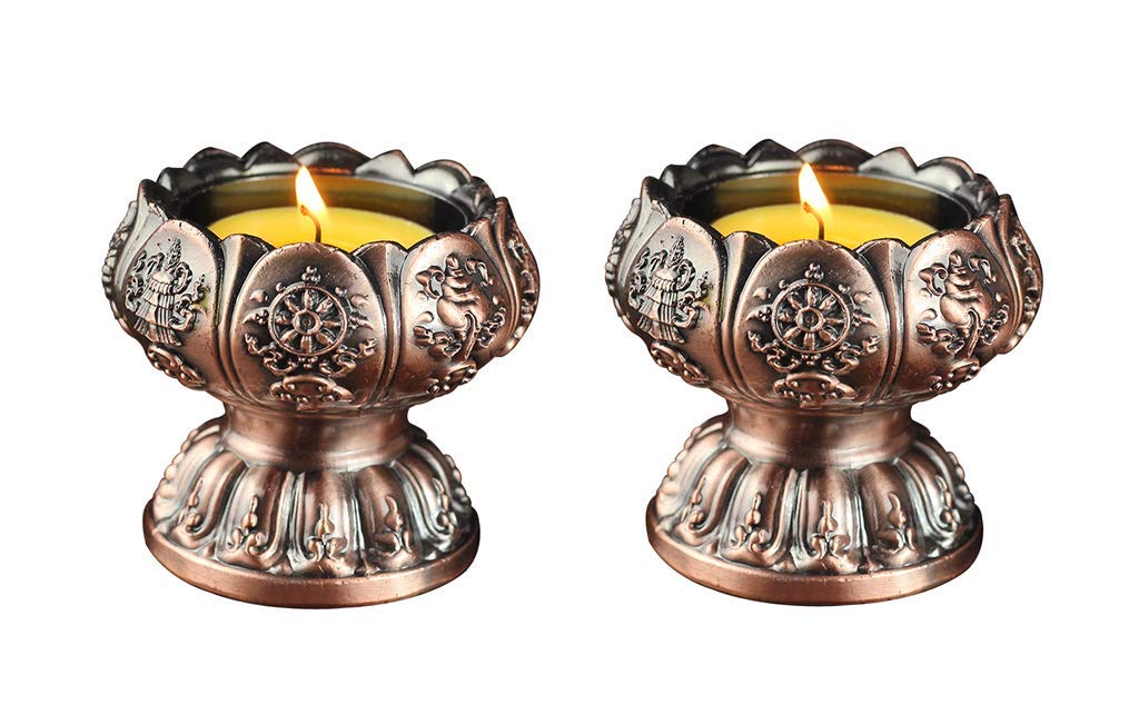 Lotus Flower Votive Tealight Holder (Copper)