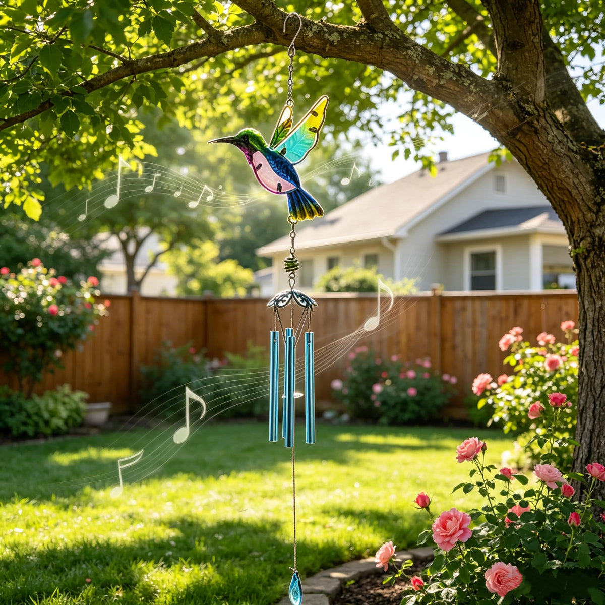 Wind Chimes Hummingbird