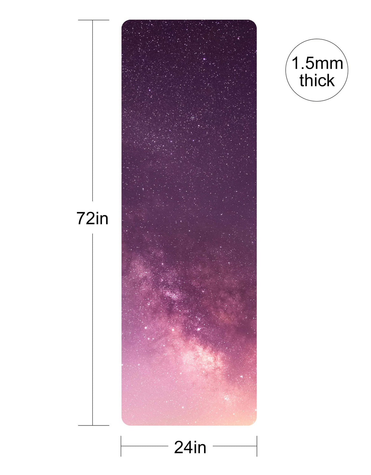 Printed Travel Yoga Mat (CanLanXingKong)