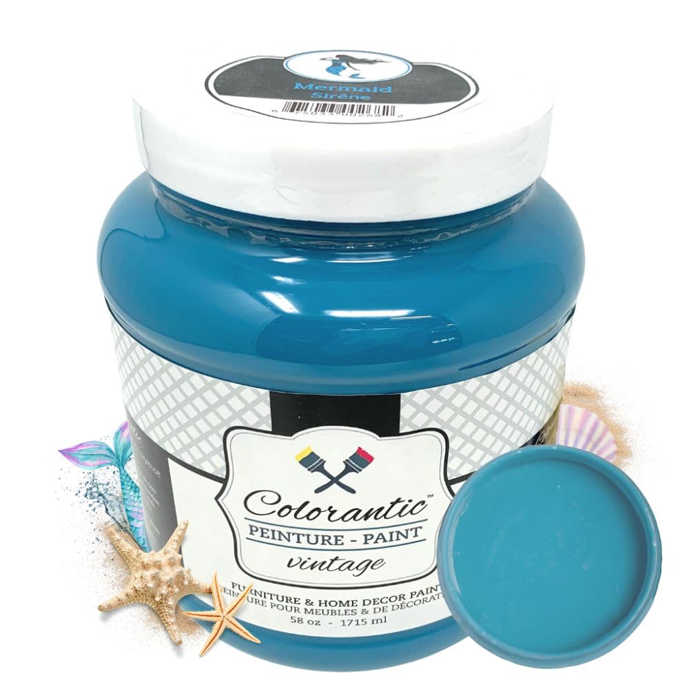 MERMAID Chalk Paint for Furniture DIY (Mermaid / 58 Fl Oz (Pack of 1))